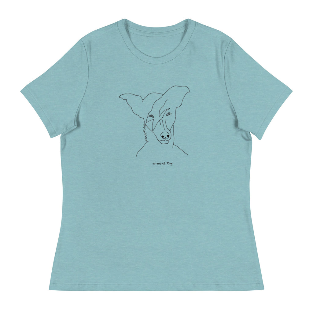 "Diamond Dog" - Women's Relaxed T-Shirt - Christopher Olson Art
