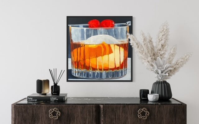 Old Fashioned with Two Cherries - Christopher Olson Art