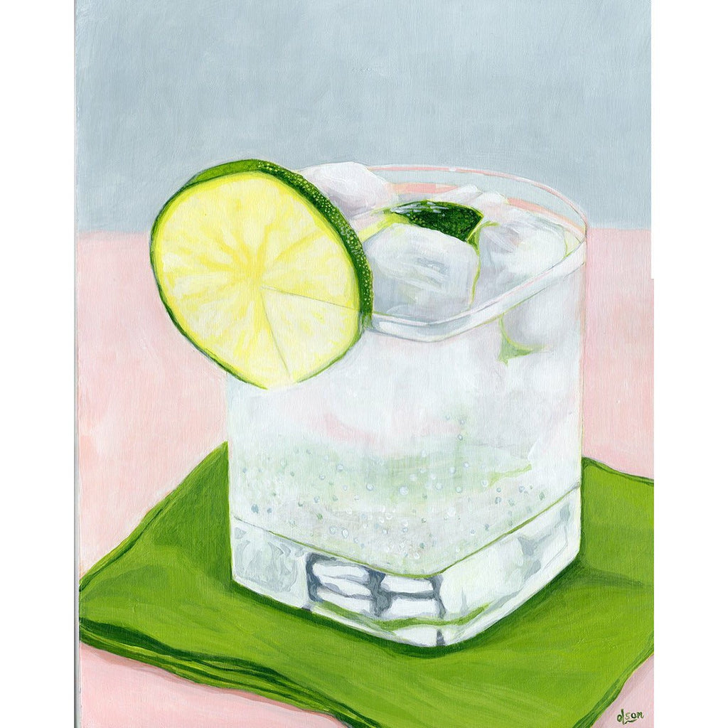 Vodka Soda with Limes - Christopher Olson Art