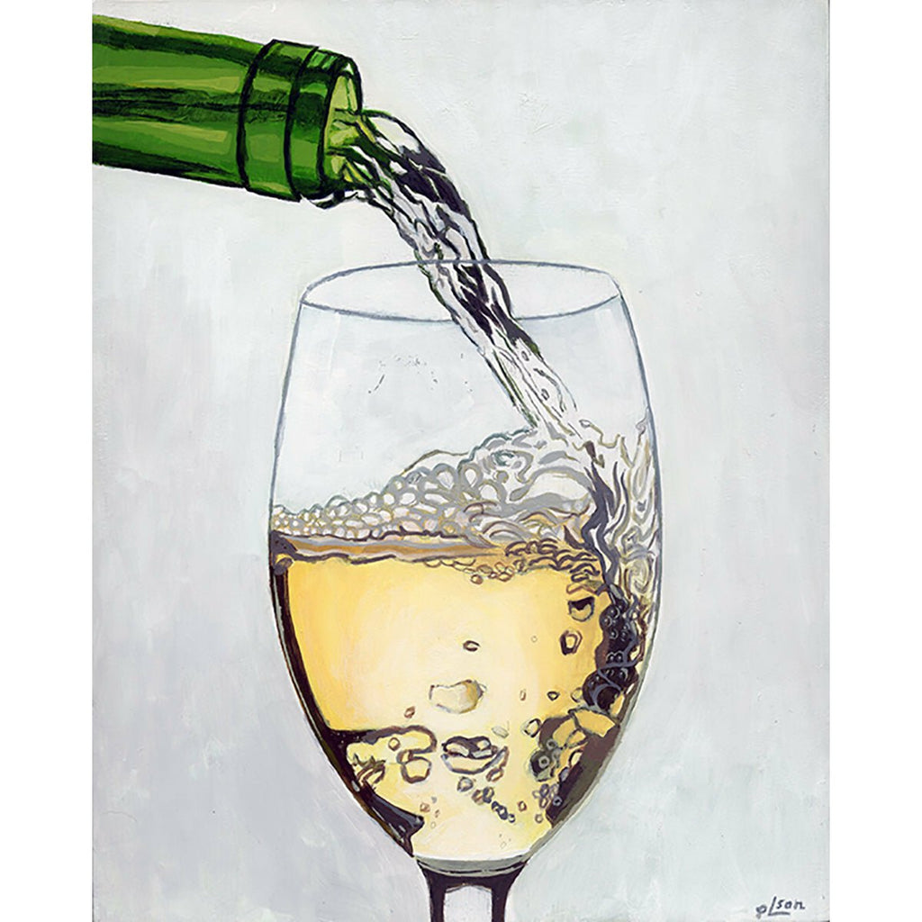 White Wine Pour - Christopher Olson Art